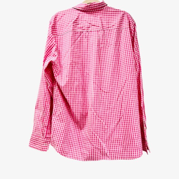 Men Shirts Button: VINEYARD VINES Pink White Check Med +Penguine Pink Lg (79) - Picture 7 of 13
